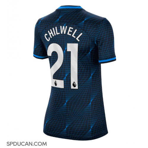 Zenski Nogometni Dres Chelsea Ben Chilwell #21 Gostujuci 2023-24 Kratak Rukav